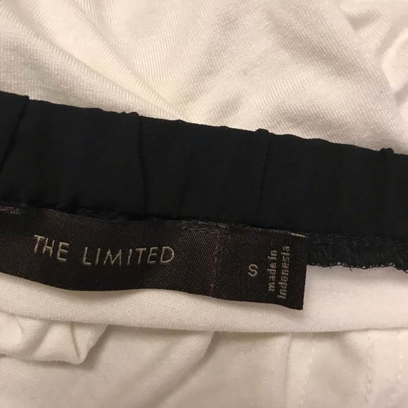 Cream & black halter top with ruffle ascent size S - Picture 3 of 5